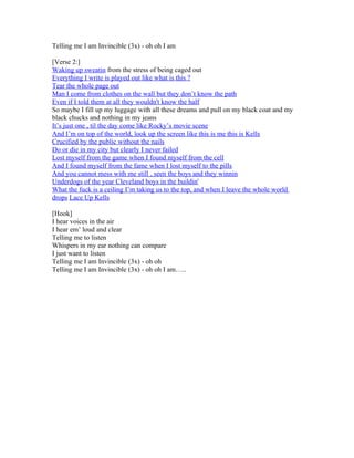 invincible lyrics