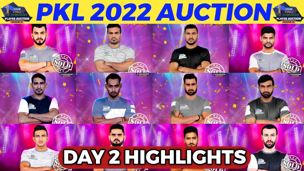 vivo pro kabaddi auction 2022