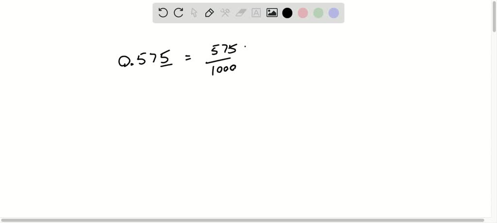 0.575 as a fraction