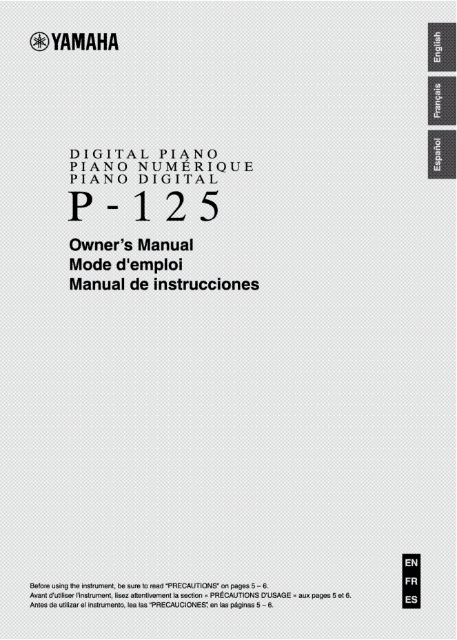 p125 yamaha manual