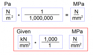 kn/mm2 to kn/m2