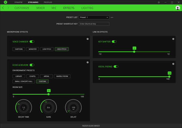 razer synapse audio settings