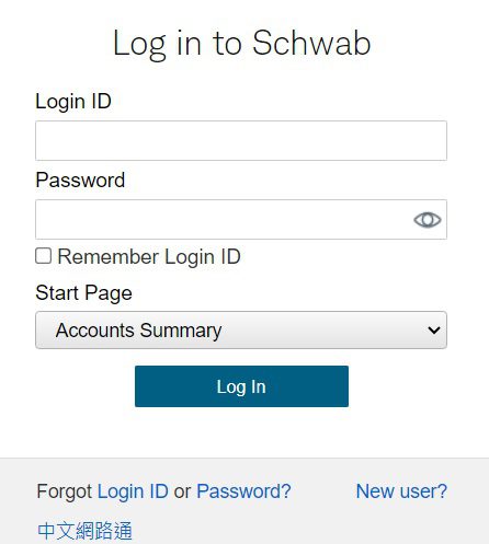 login to charles schwab