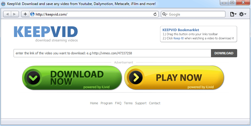 keepvid video downloader