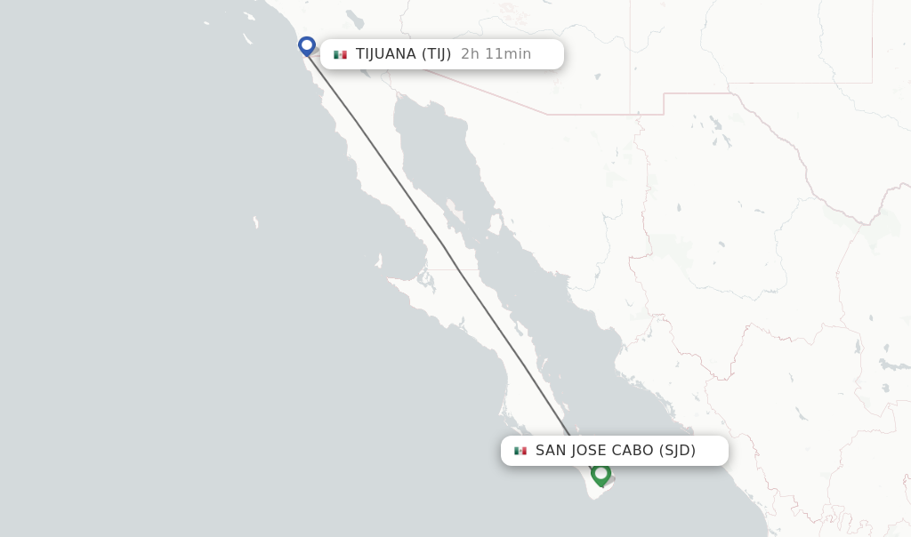 flights from cabo to tijuana