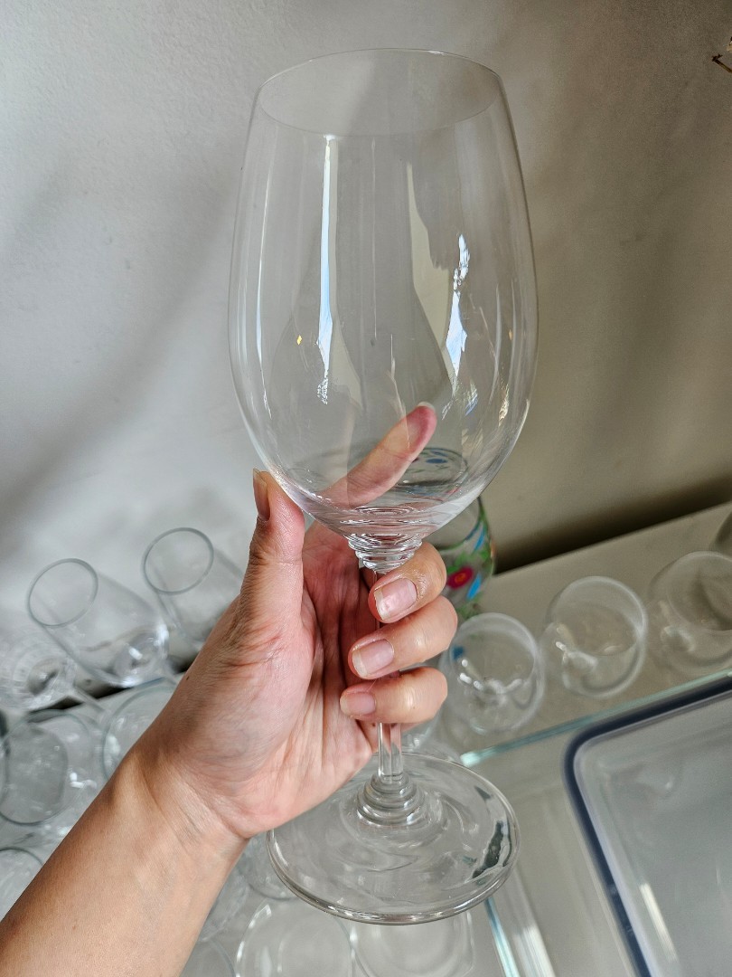 riedel crystal stemless wine glasses