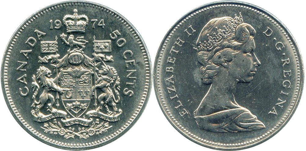 canadian 50 cent coin value