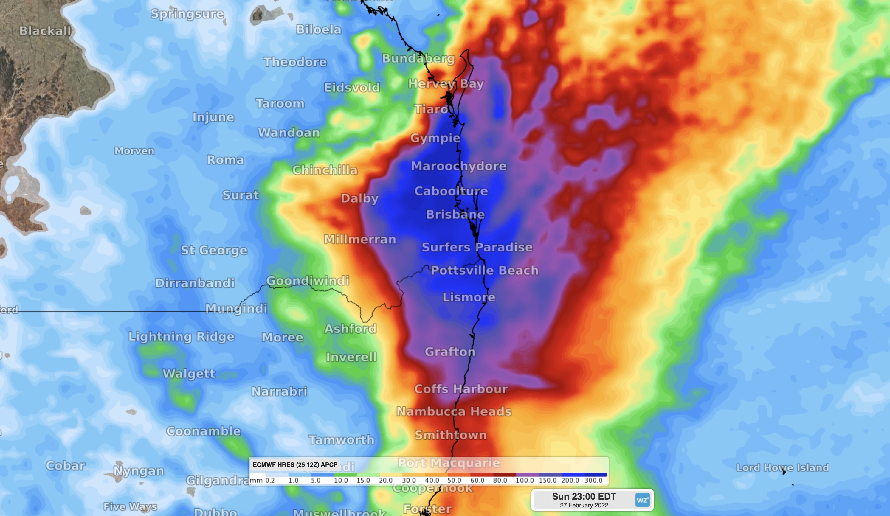 weather radar south east queensland