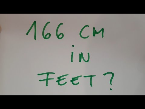 166 cm to inches and feet