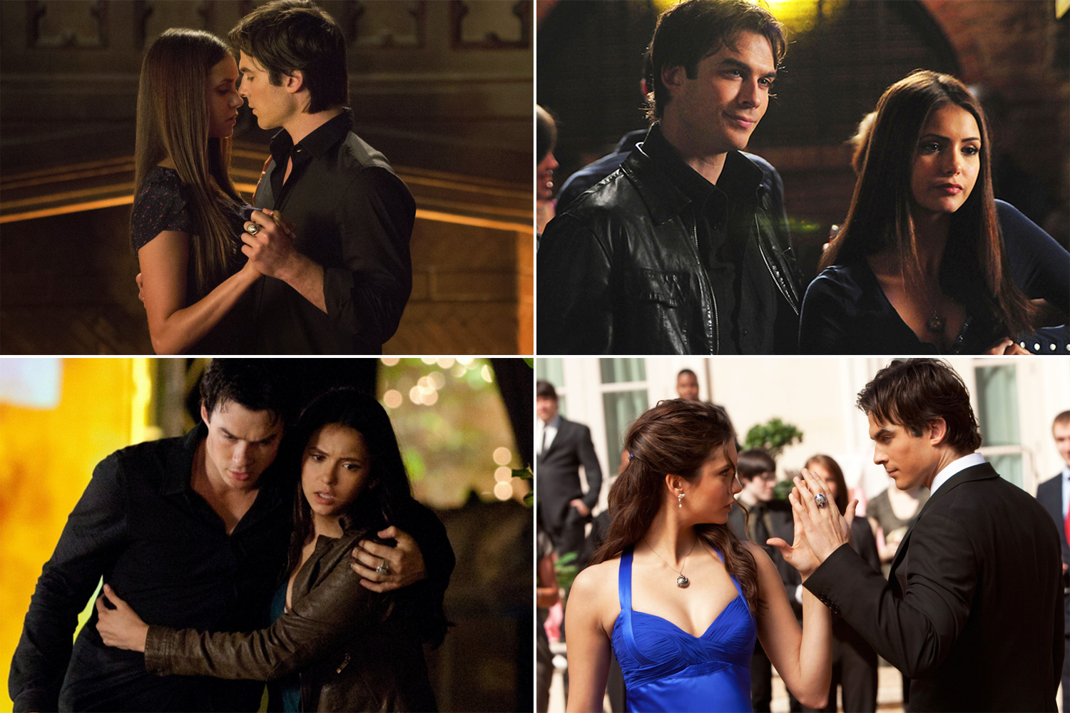 when does elena get with damon