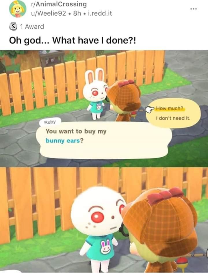 animal crossing meme