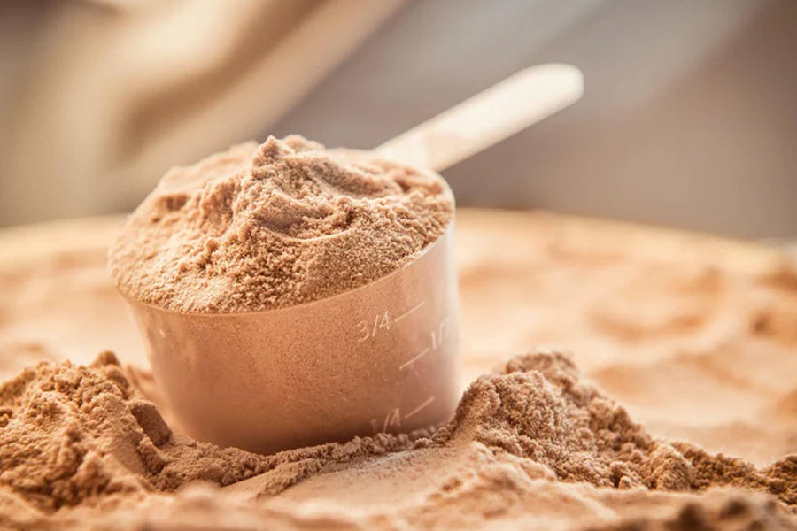 1/2 cup protein powder in grams