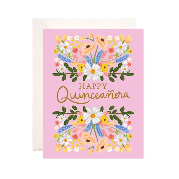 birthday card for quinceanera