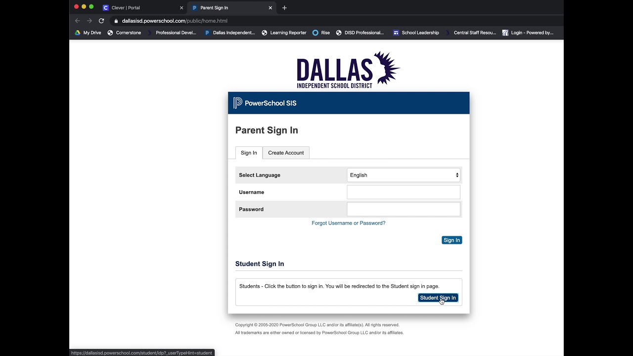 powerschool dallas isd