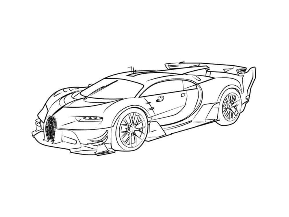 bugatti coloring sheet