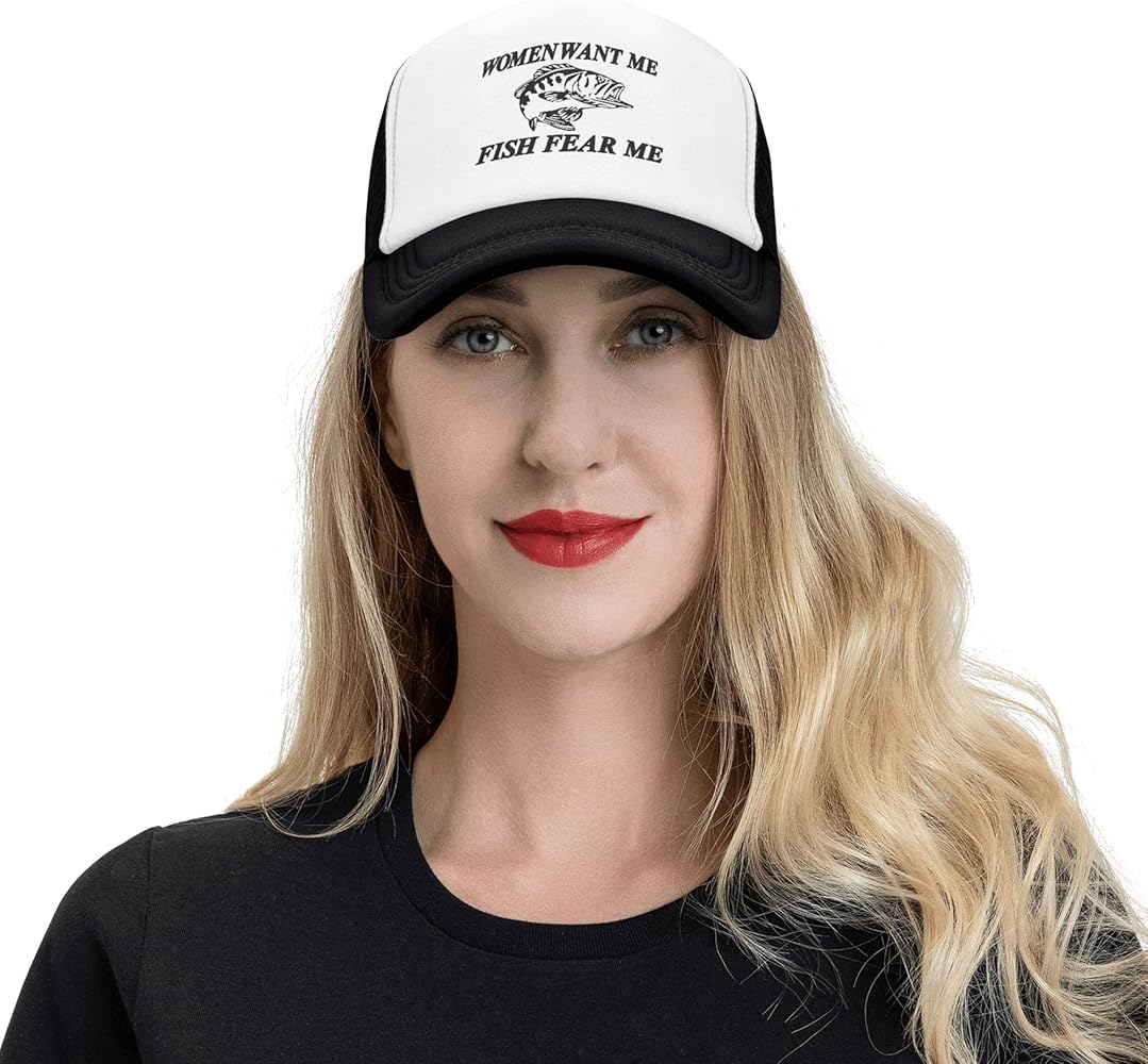 women want me fish fear me hat