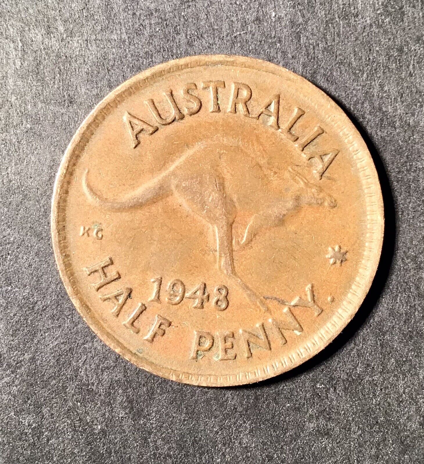 1948 australian half penny