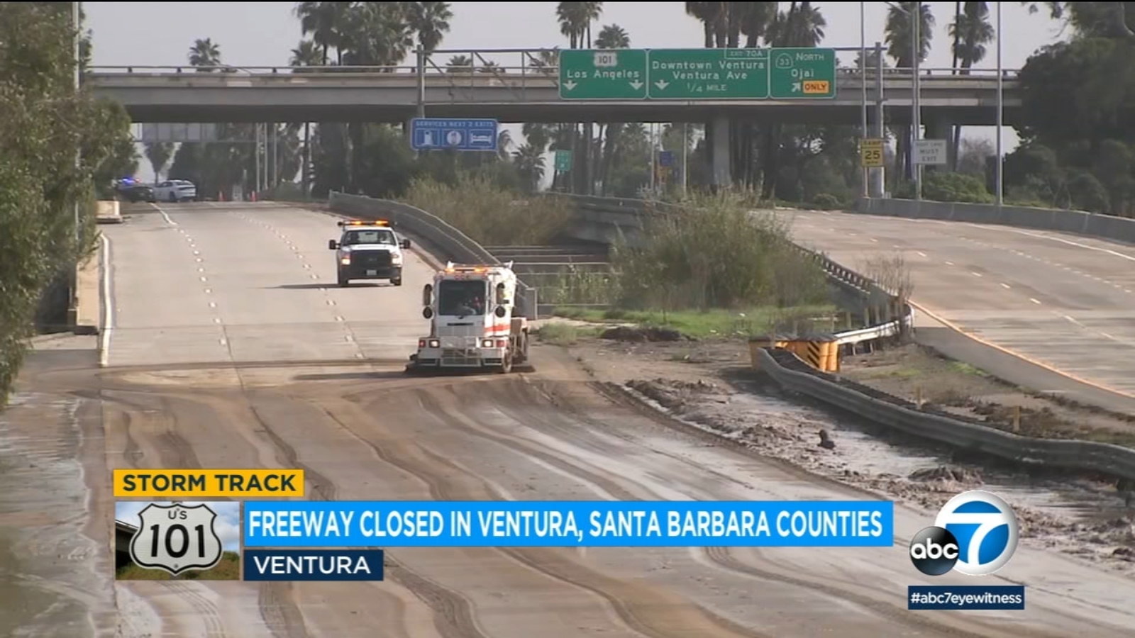 101 freeway closure today carpinteria