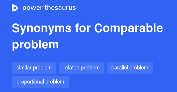 synonyms of comparable