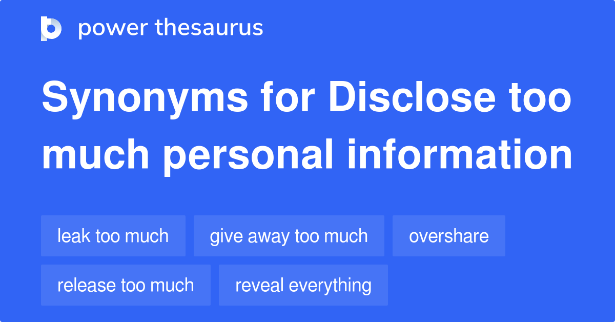 disclosed synonym