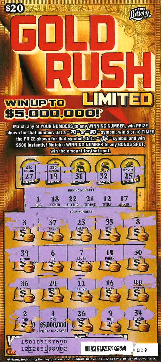 florida lottery scratch off