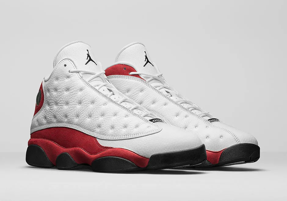 air jordan 13 white and red