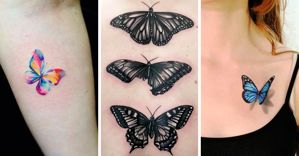 tatuajes de mariposas para mujer