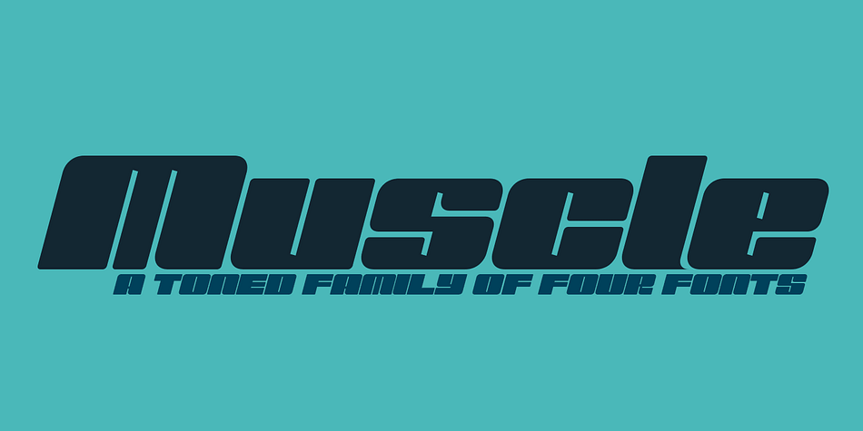 muscle narrow italic font free download