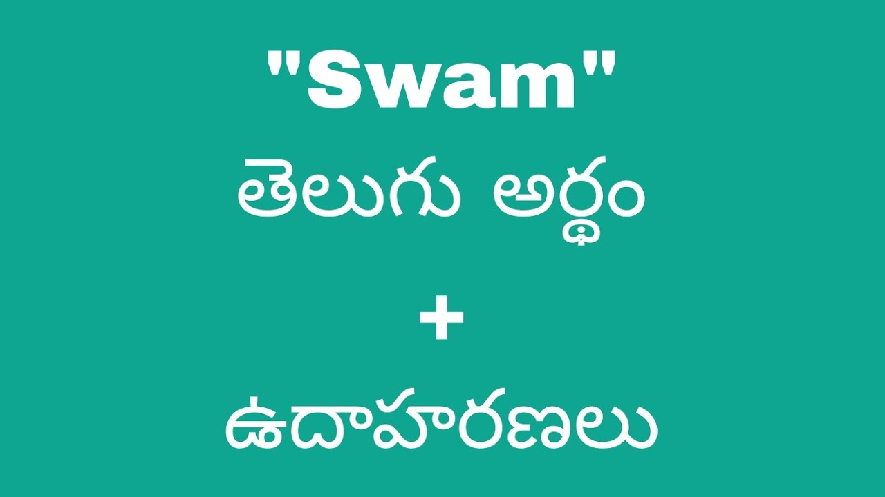 swam meaning in telugu