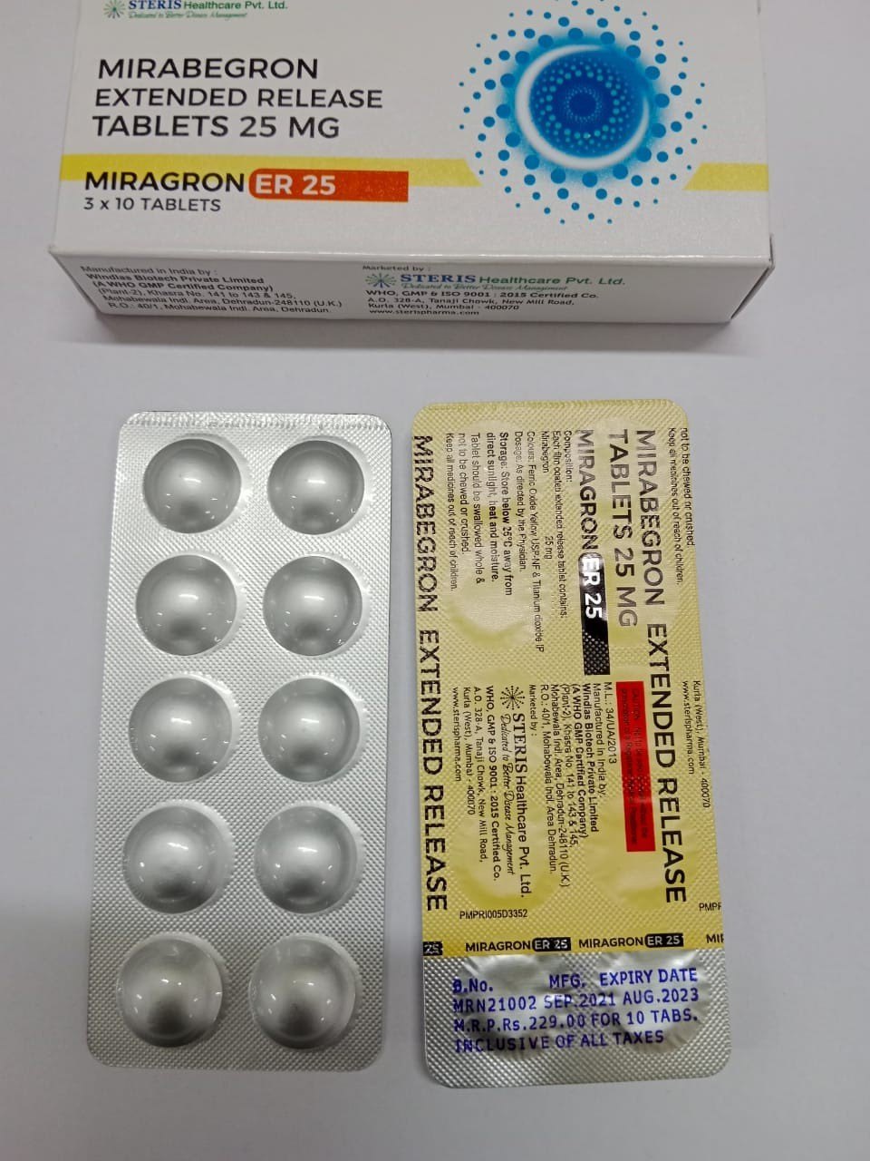 mirabegron 25 mg price