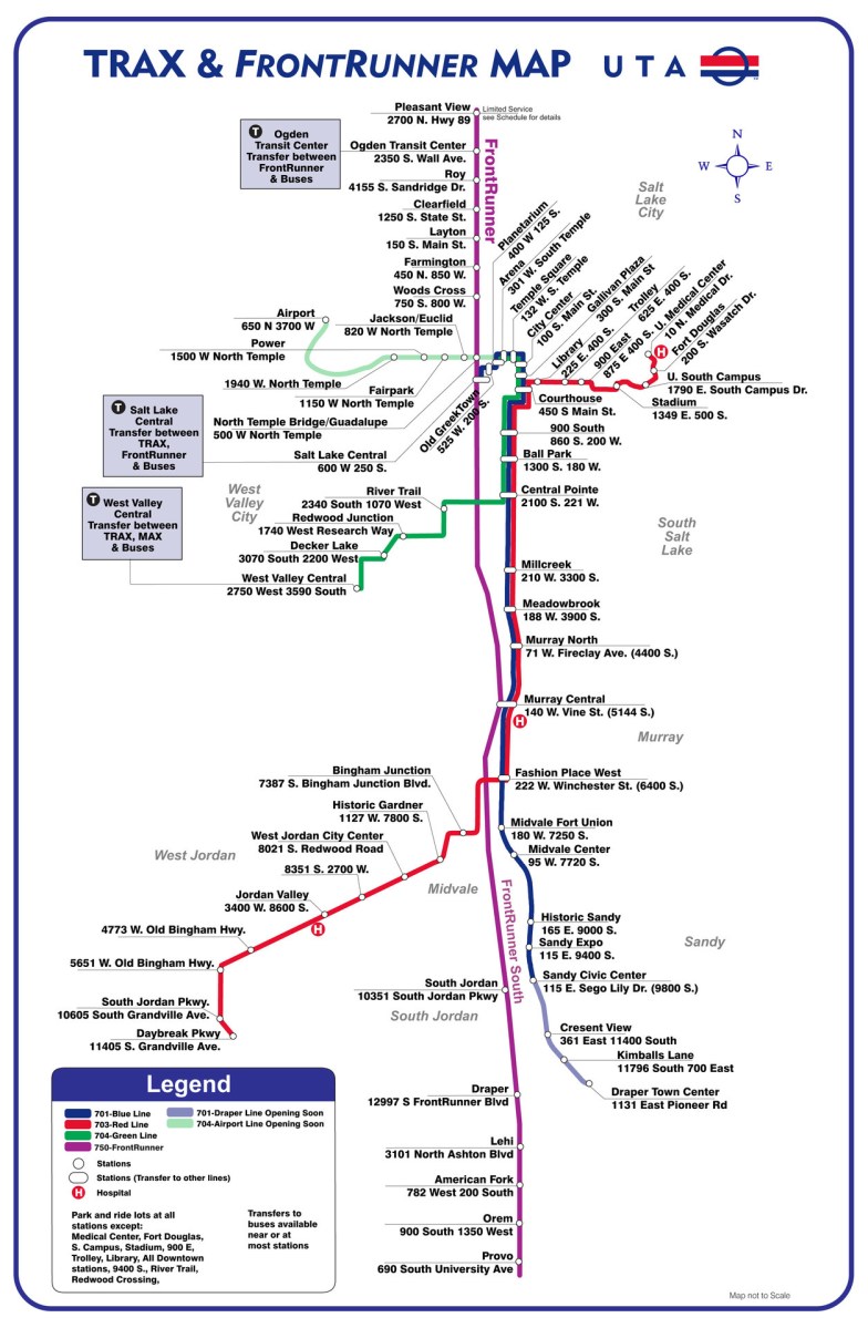 uta frontrunner train schedule