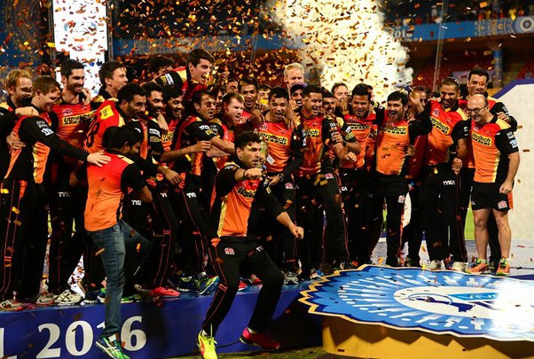 sunrisers hyderabad ipl winners