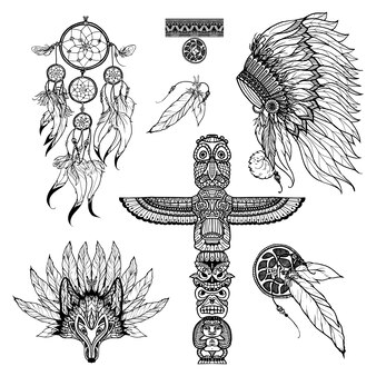 native indian tattoo designs