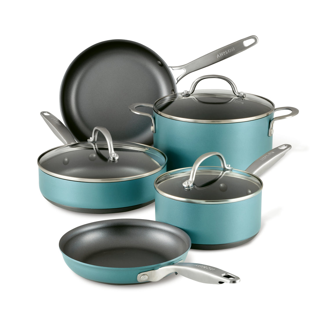 anolon advanced 8 piece cookware set