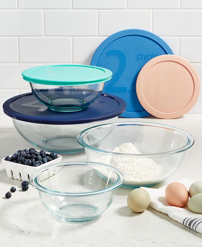 pyrex mixing bowls with lids