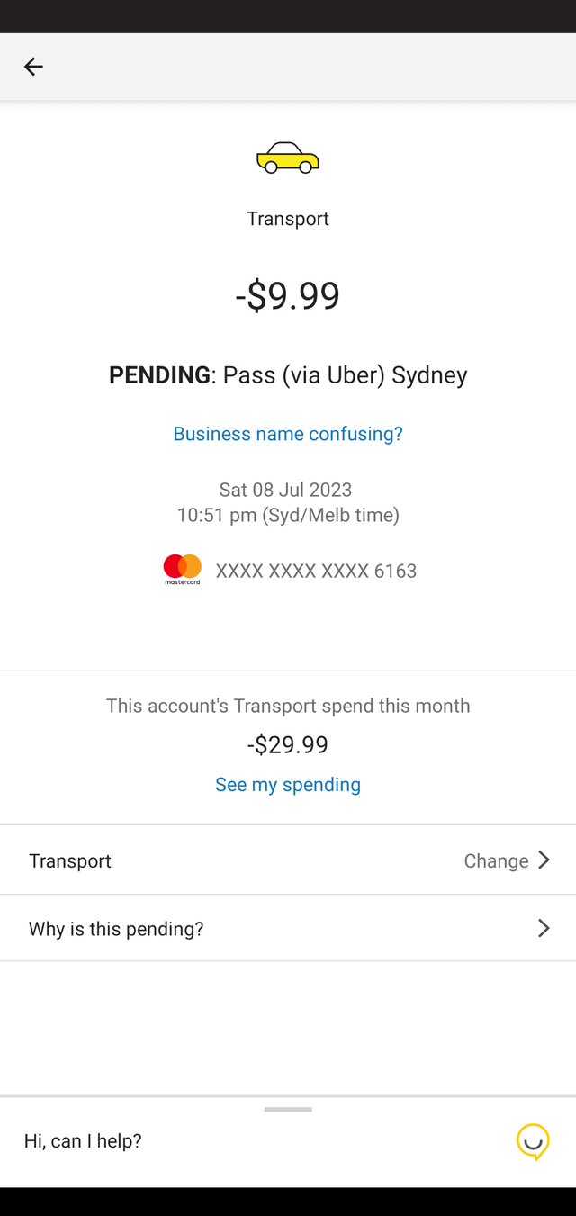 pass via uber sydney