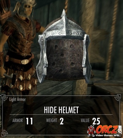 skyrim hide helmet