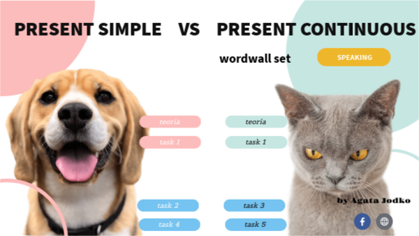 wordwall present continuous