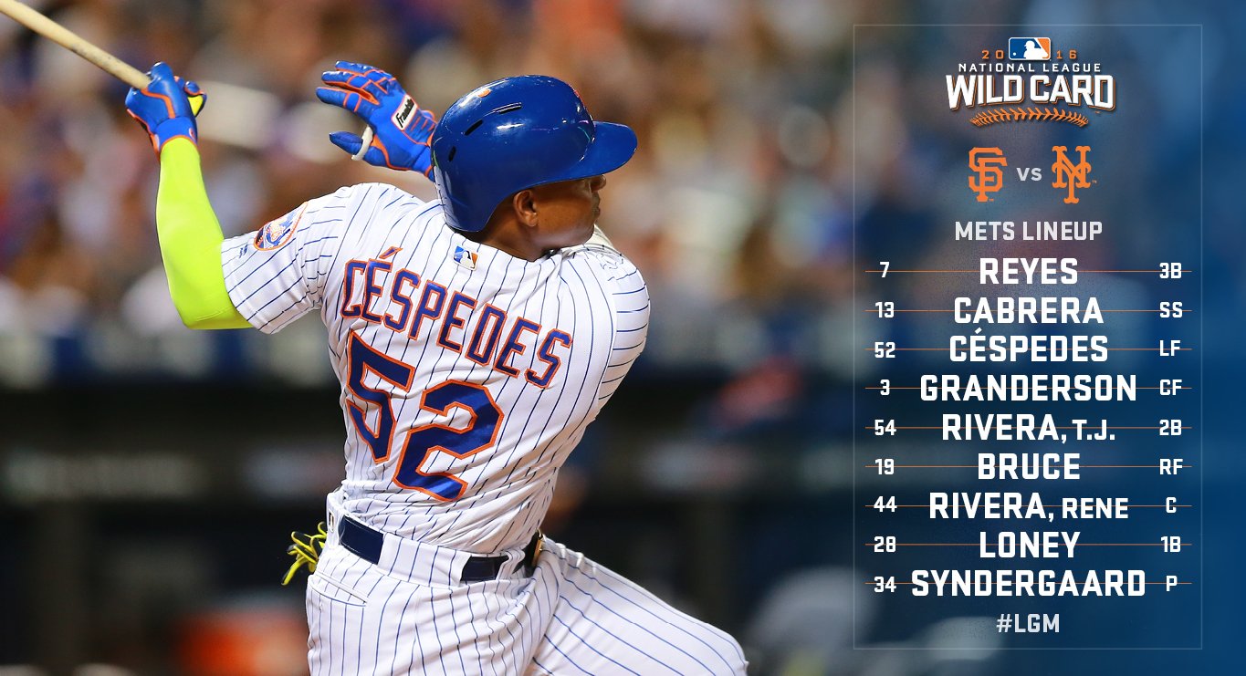 mets starting lineup today twitter