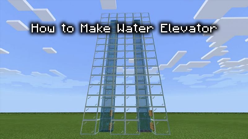 how do you make a water elevator in minecraft