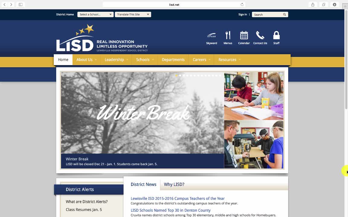 lisd website