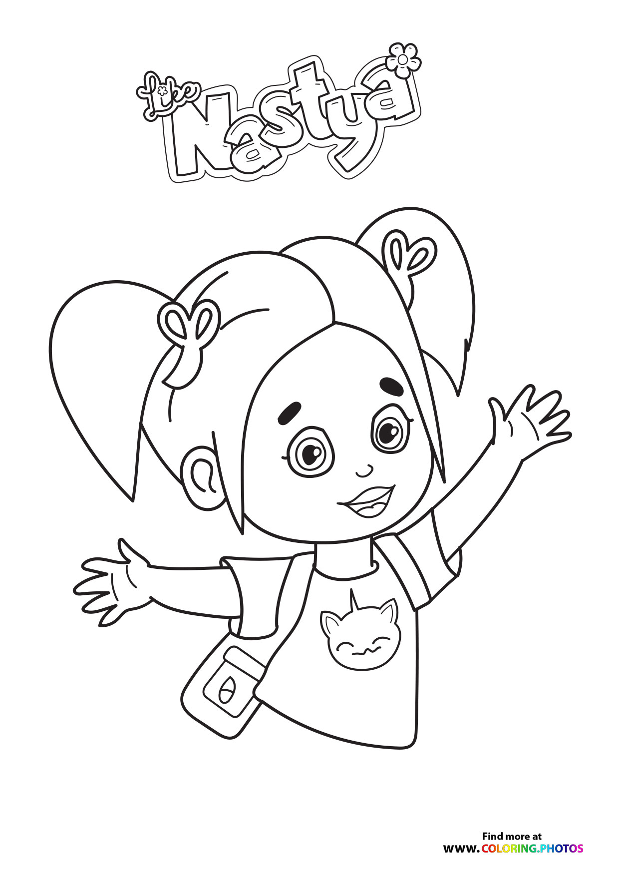 nastya coloring pages