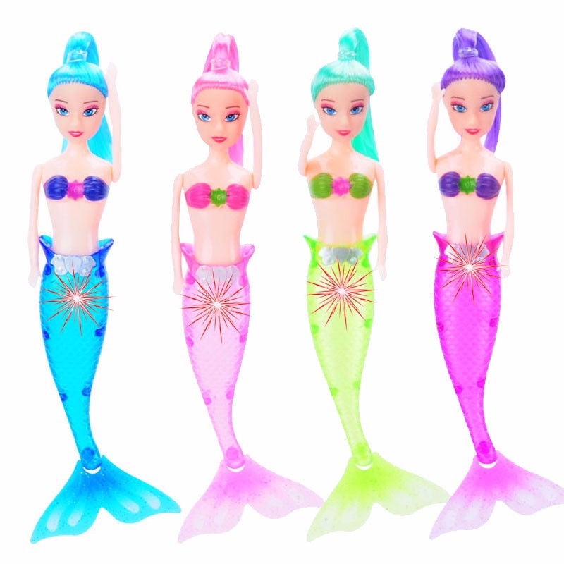 swimming mermaid doll