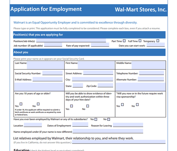 how can i apply at walmart