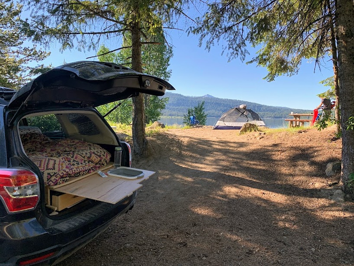 camp in subaru forester