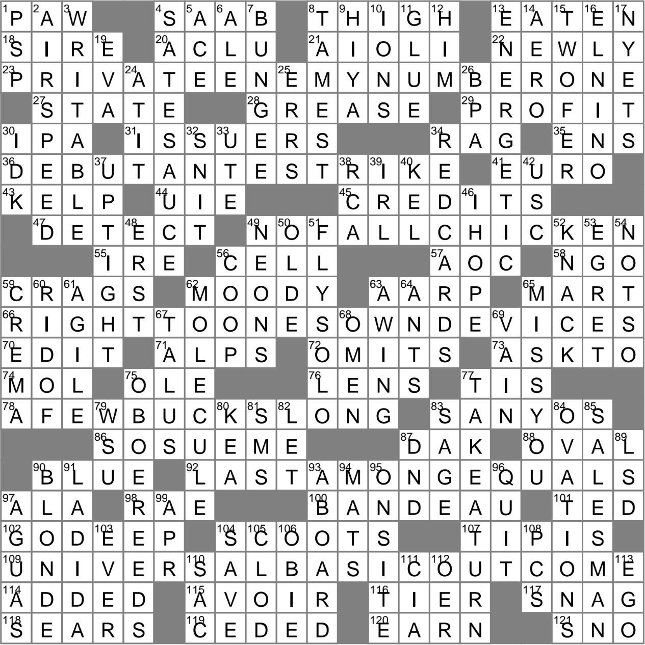 disjointed crossword clue