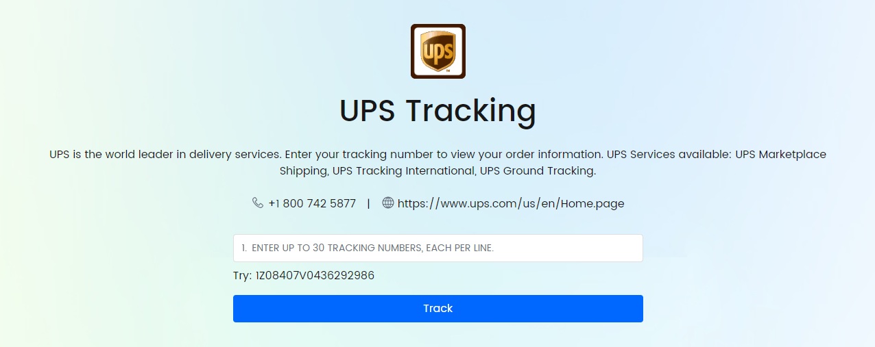 ups tracking by name and address