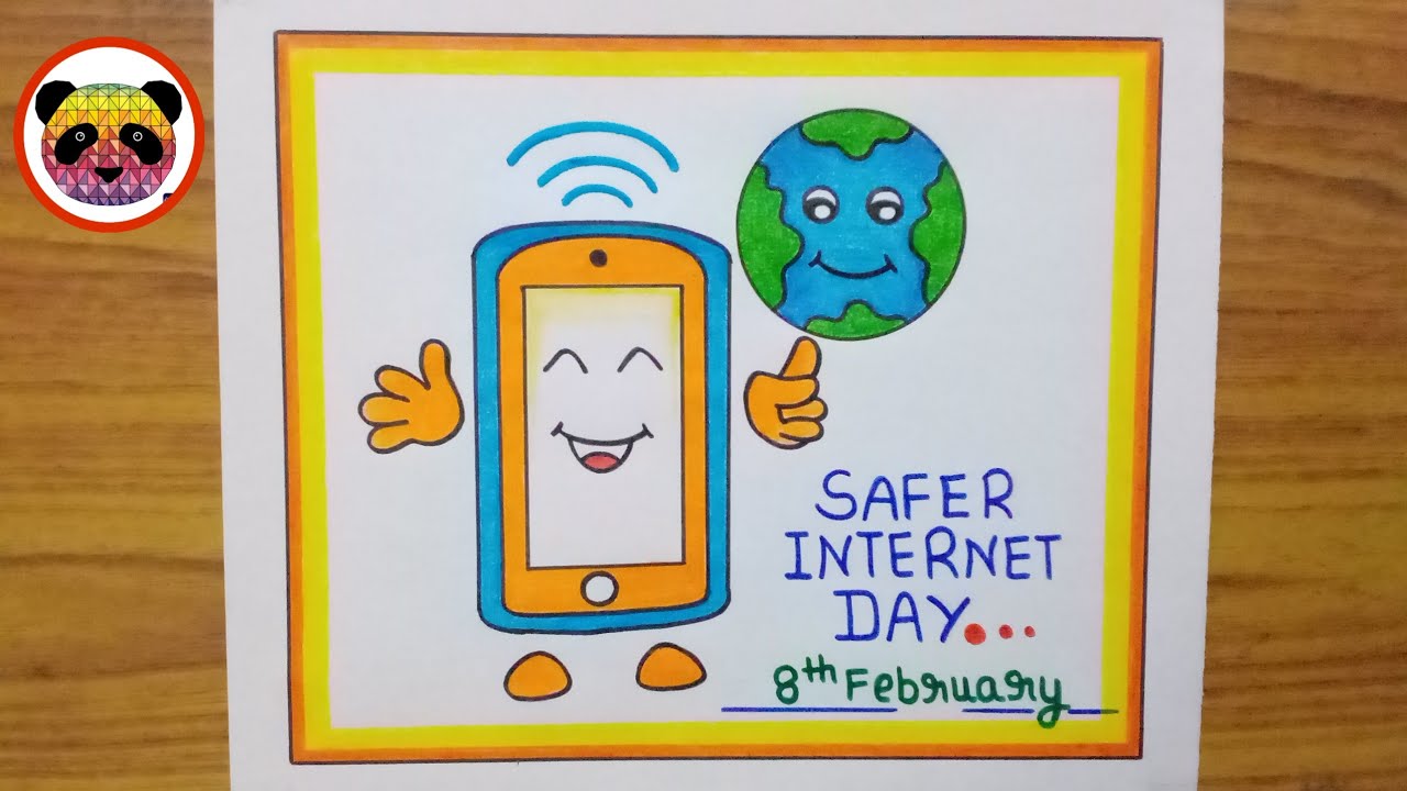 internet safety poster drawing