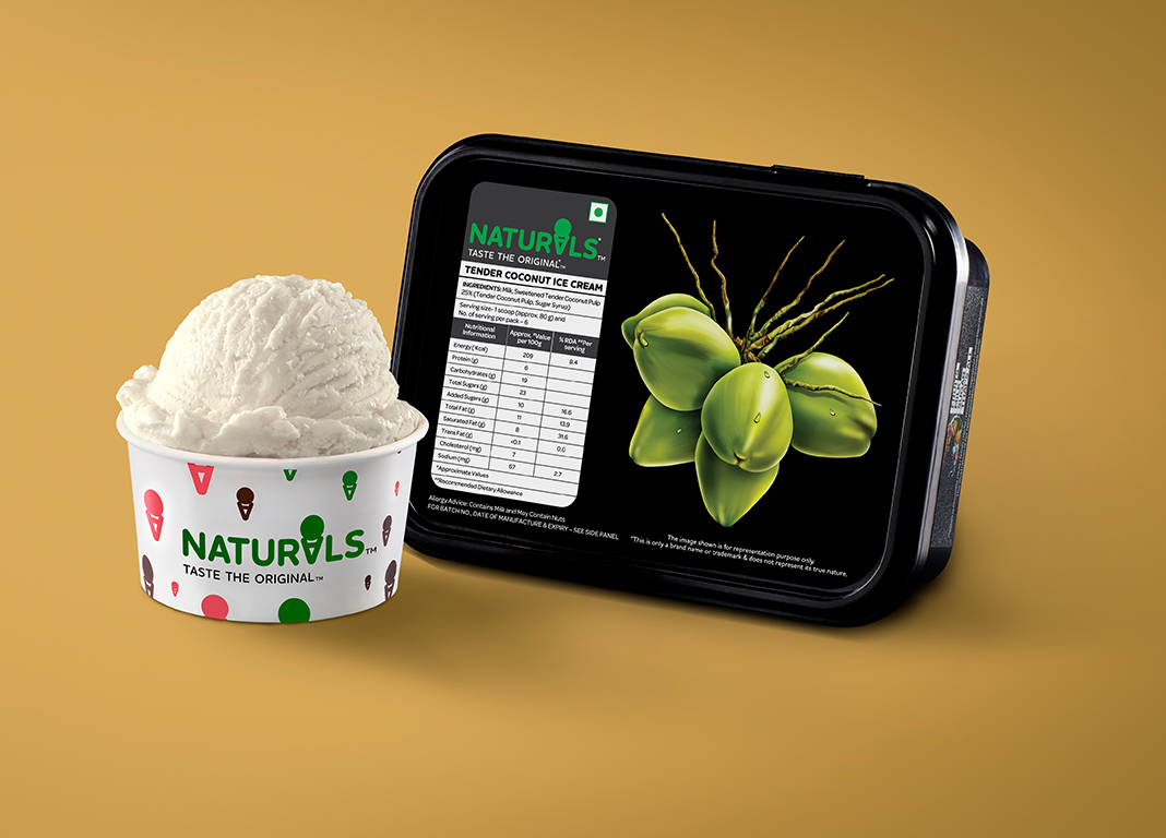 naturals tender coconut ice cream price