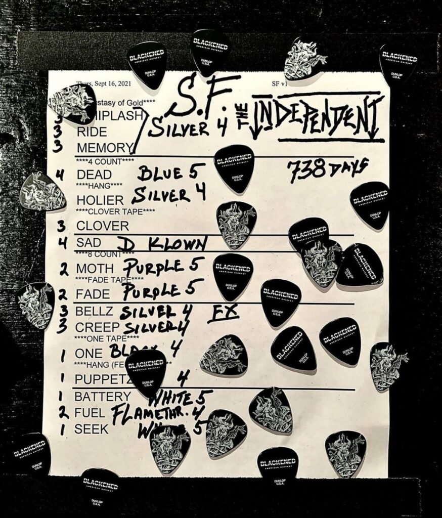 metallica setlist